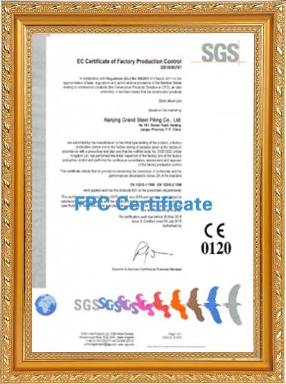 FPC certificates